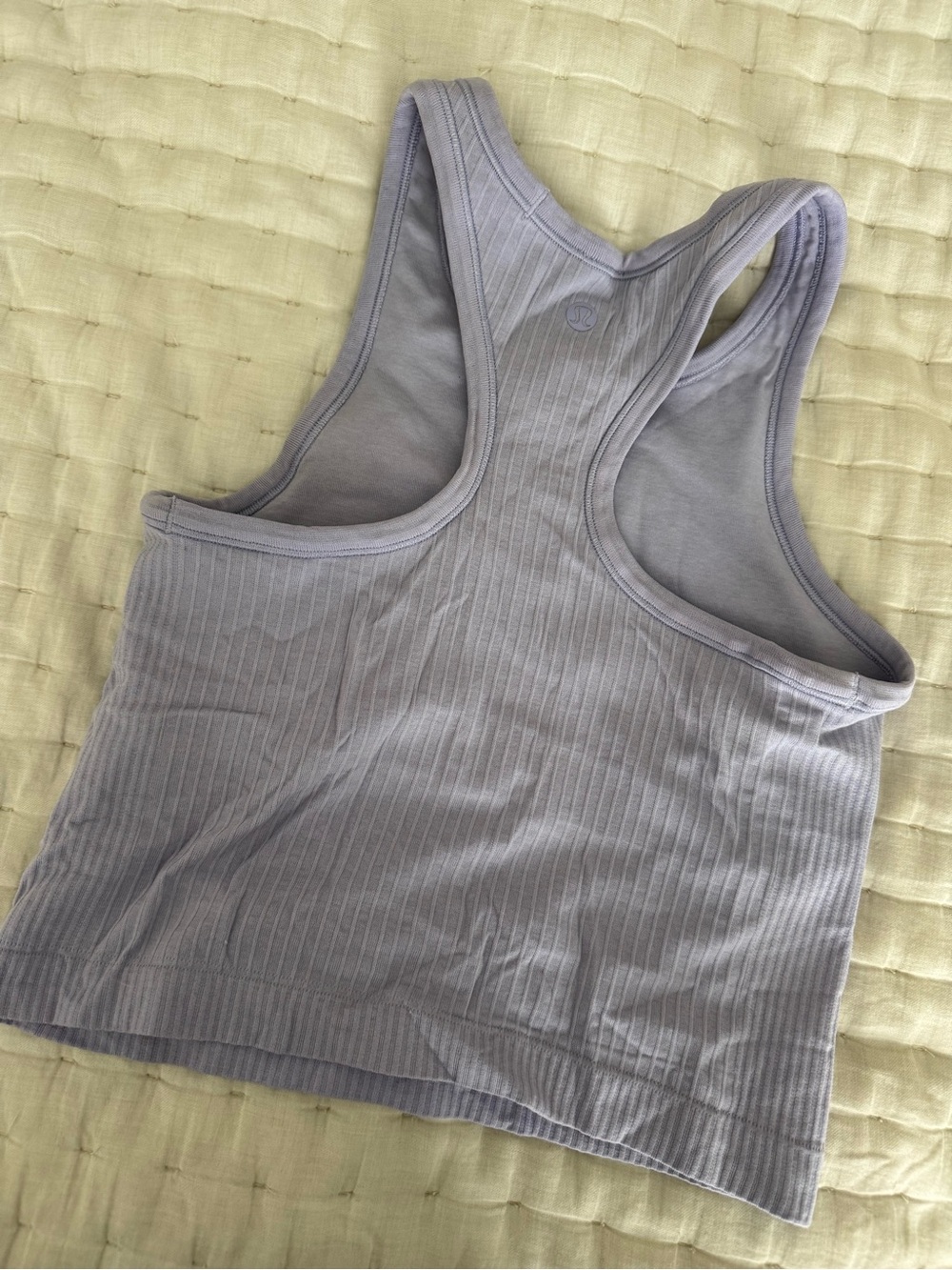 Lululemon Lilac Ribbed Racerback Crop Tank